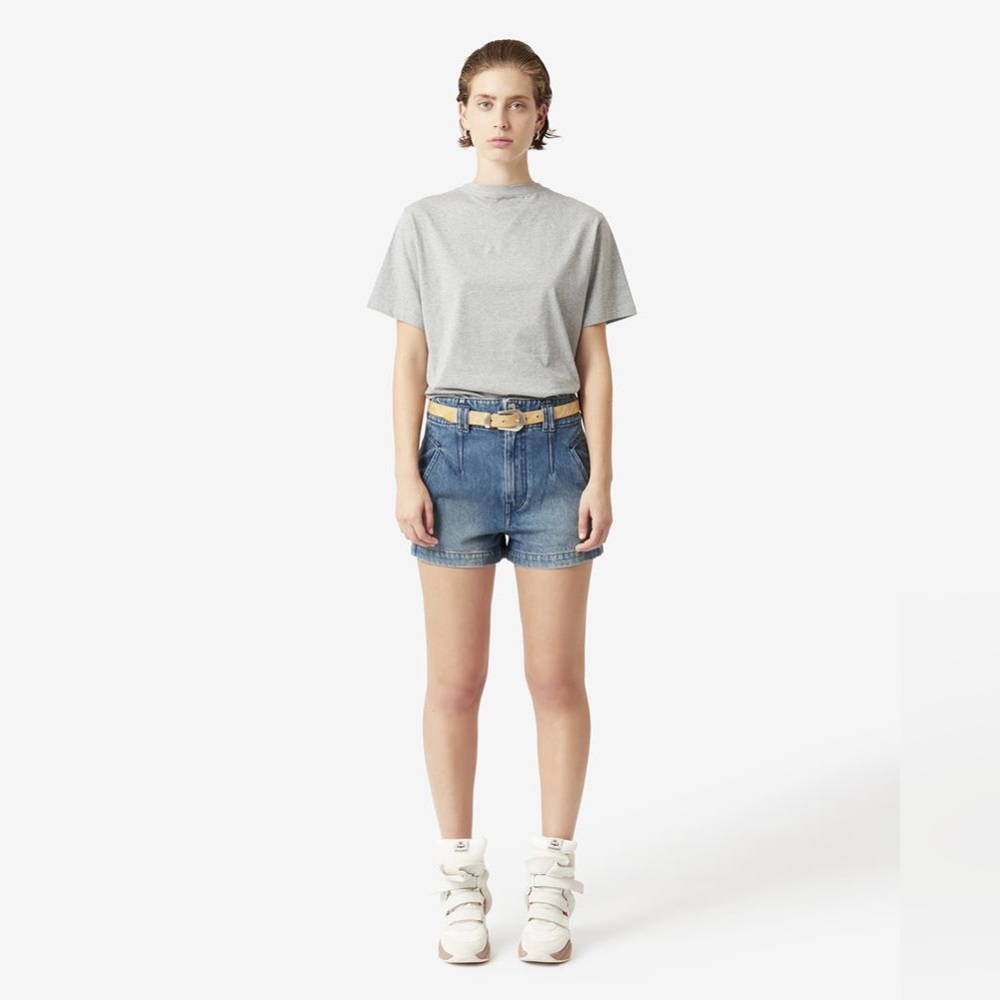 Isabel marant etoile tihiana denim shorts blue French 44 USA 12